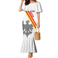 Custom Sicilia Football Family Matching Mermaid Dress and Hawaiian Shirt Animus Tuus Dominus - Wonder Print Shop