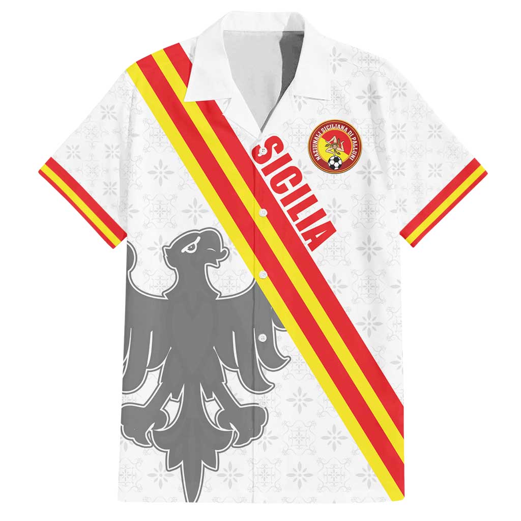 Custom Sicilia Football Family Matching Off Shoulder Short Dress and Hawaiian Shirt Animus Tuus Dominus - Wonder Print Shop