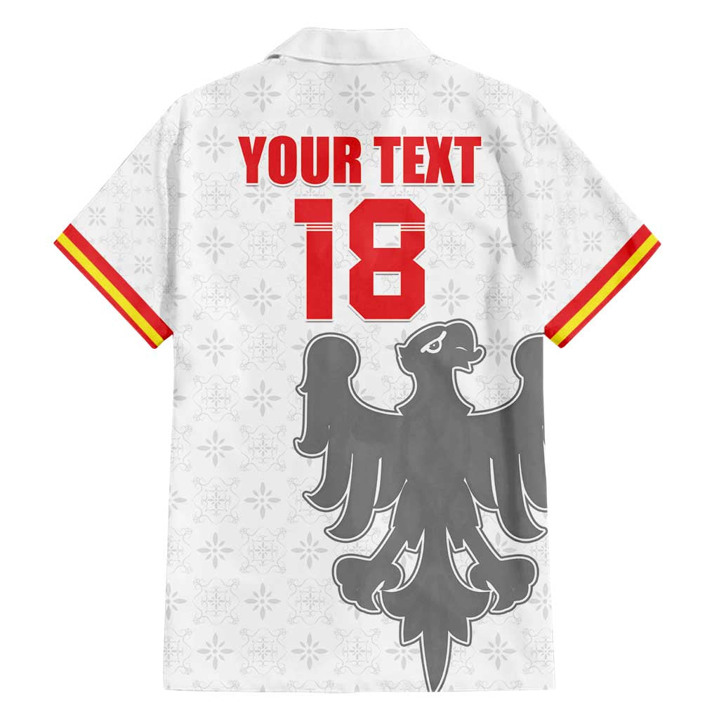 Custom Sicilia Football Family Matching Off Shoulder Short Dress and Hawaiian Shirt Animus Tuus Dominus - Wonder Print Shop