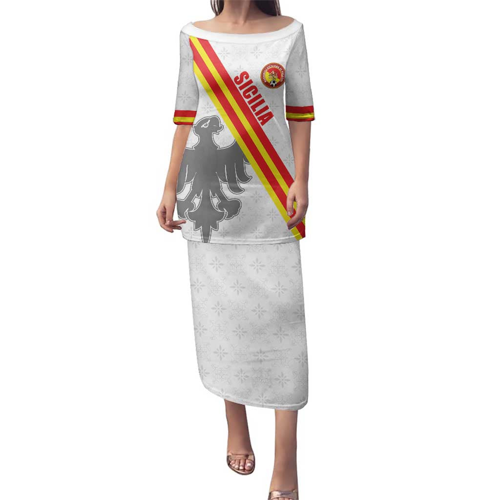 Custom Sicilia Football Family Matching Puletasi and Hawaiian Shirt Animus Tuus Dominus - Wonder Print Shop