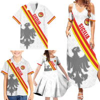 Custom Sicilia Football Family Matching Summer Maxi Dress and Hawaiian Shirt Animus Tuus Dominus - Wonder Print Shop