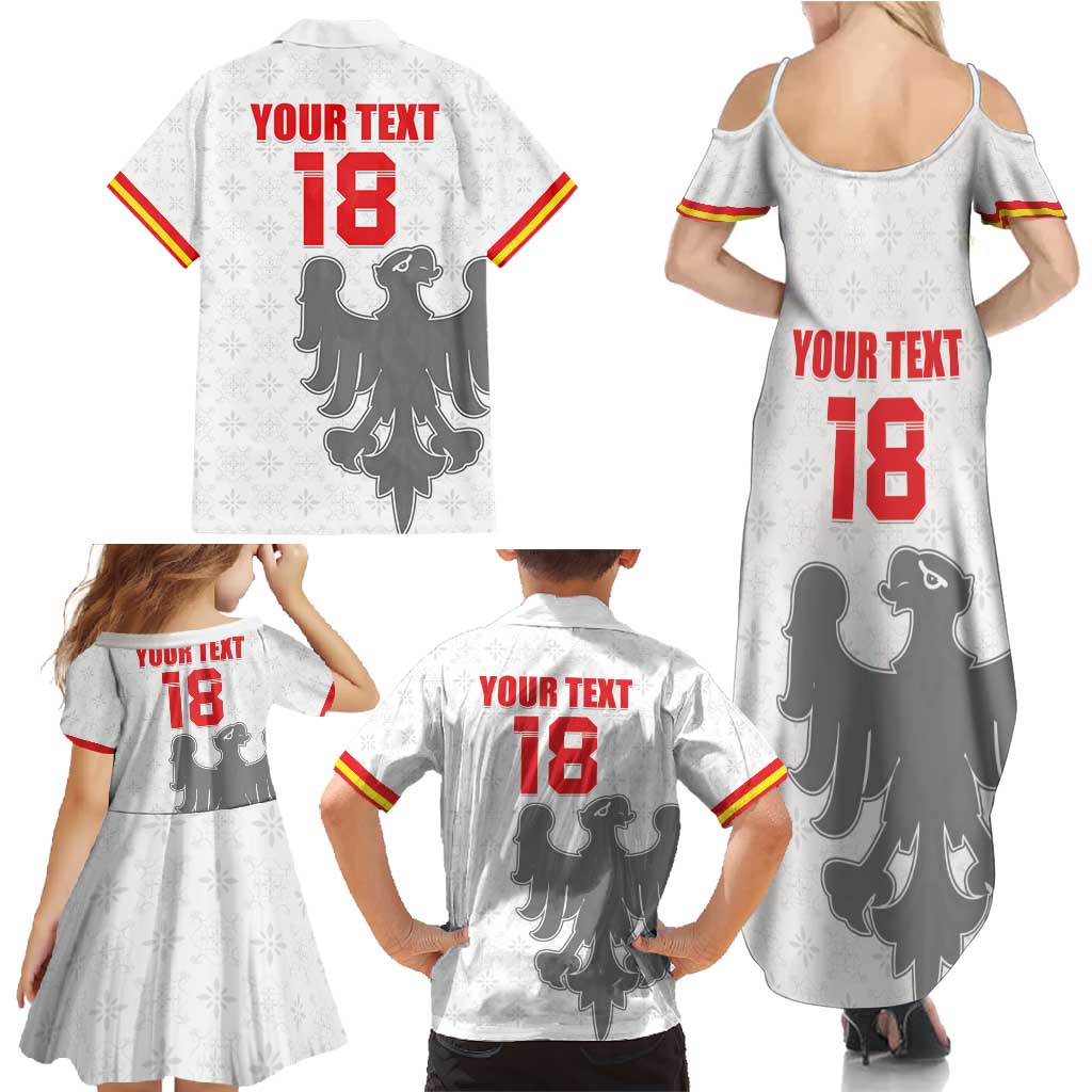 Custom Sicilia Football Family Matching Summer Maxi Dress and Hawaiian Shirt Animus Tuus Dominus - Wonder Print Shop