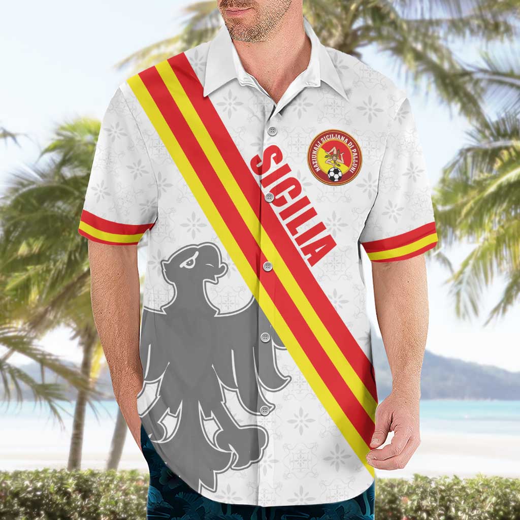 Custom Sicilia Football Hawaiian Shirt Animus Tuus Dominus - Wonder Print Shop