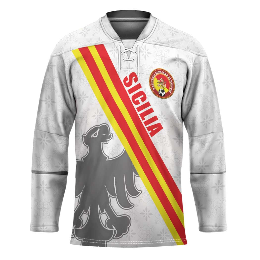 Custom Sicilia Football Hockey Jersey Animus Tuus Dominus - Wonder Print Shop