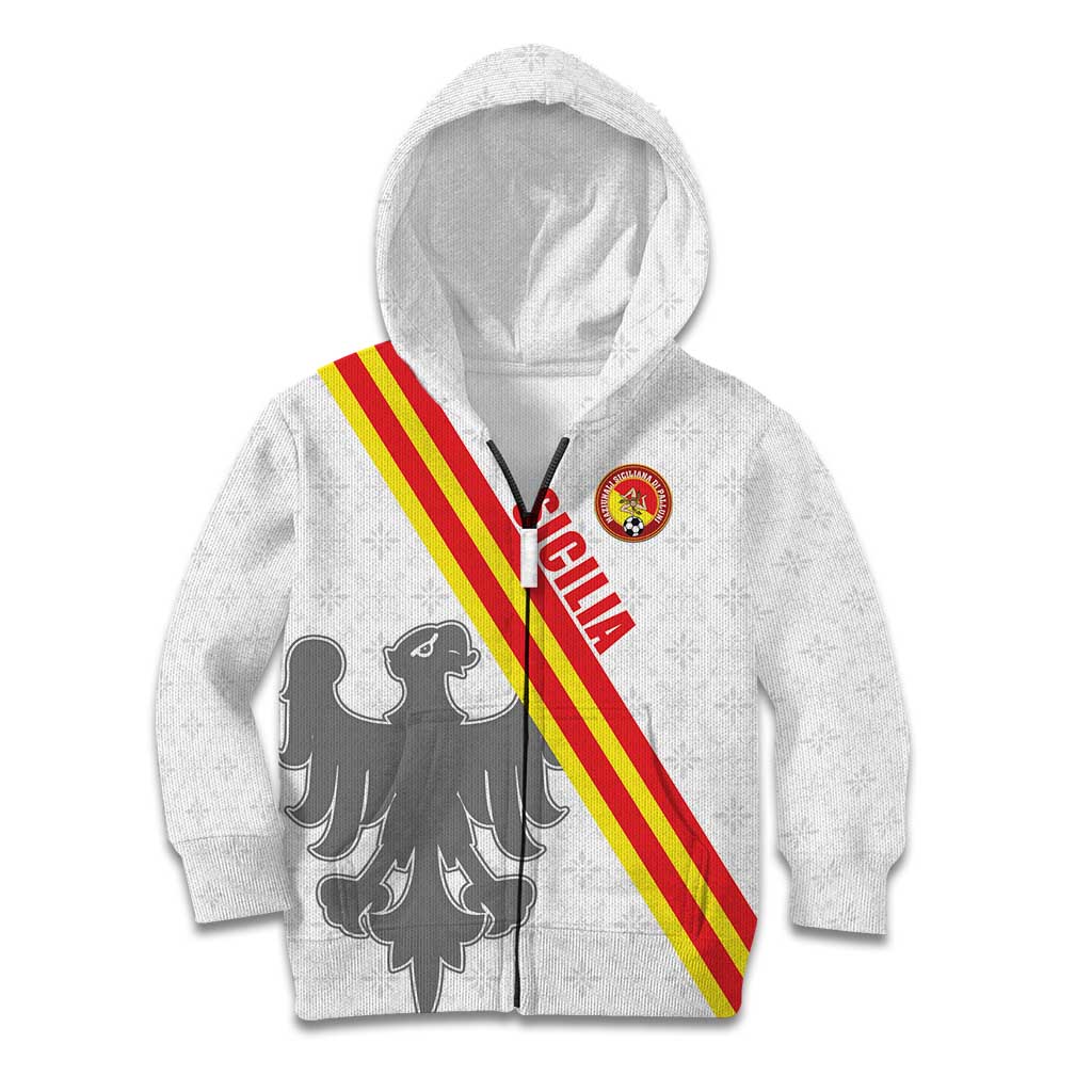 Custom Sicilia Football Kid Hoodie Animus Tuus Dominus - Wonder Print Shop
