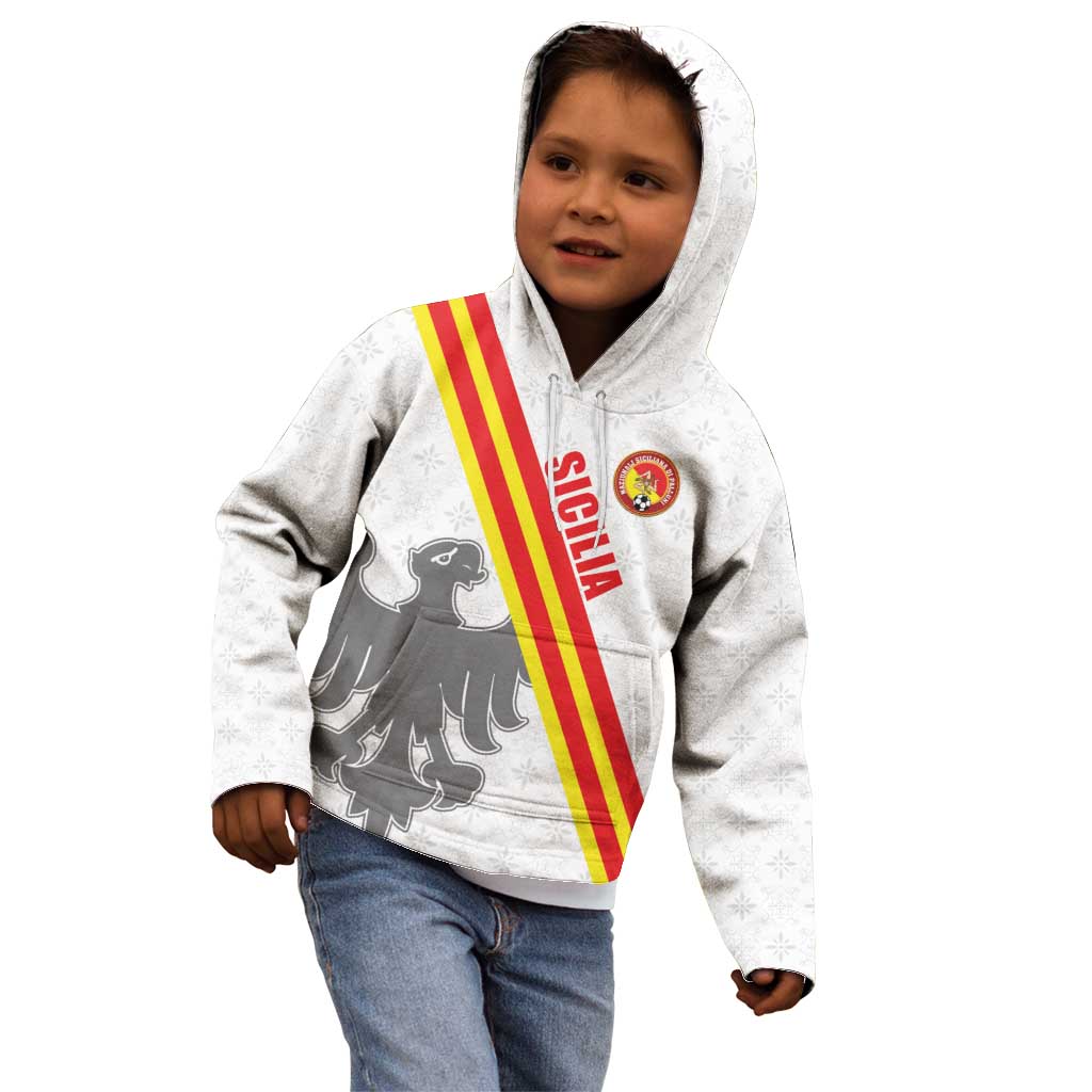 Custom Sicilia Football Kid Hoodie Animus Tuus Dominus - Wonder Print Shop