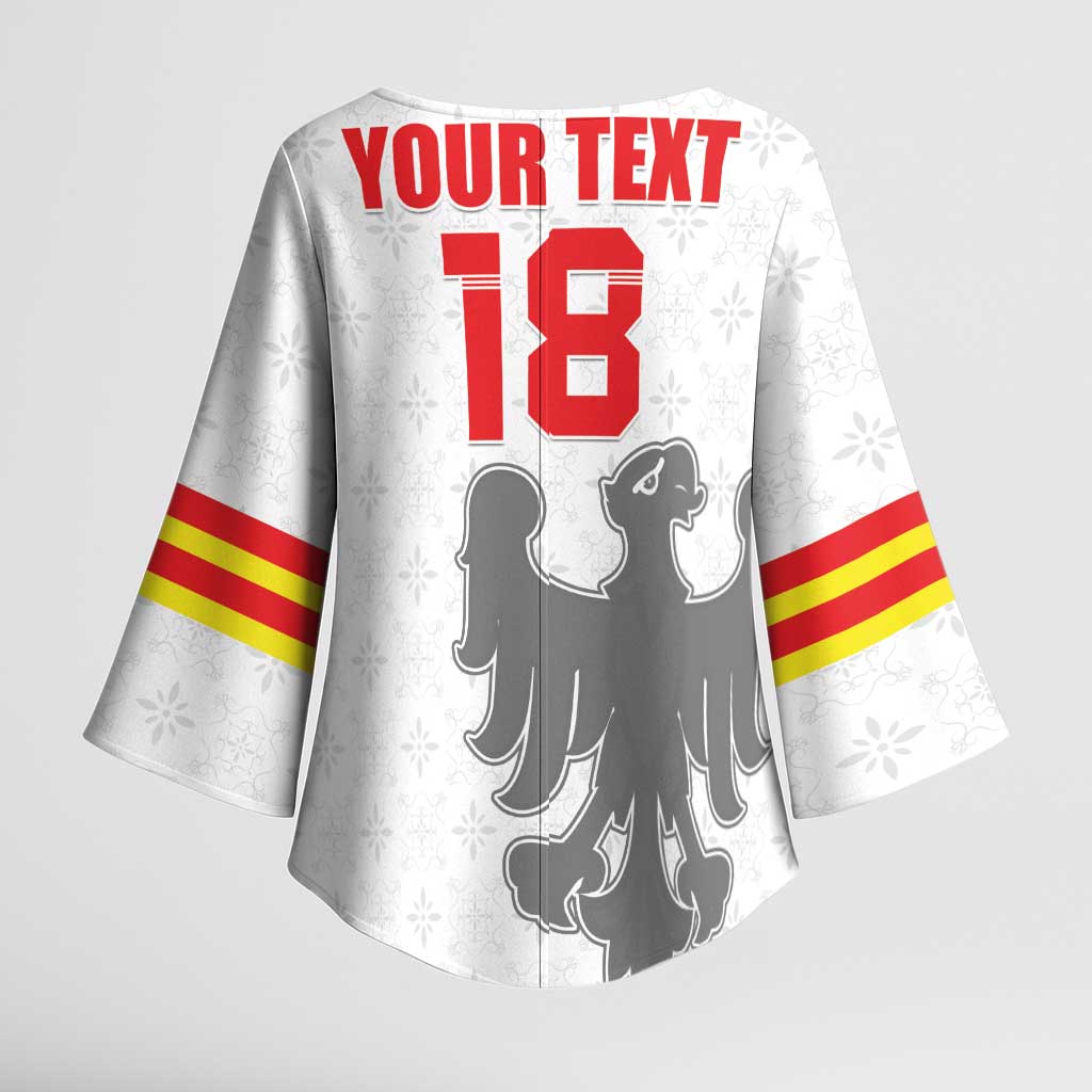 Custom Sicilia Football Kimono Sleeve Blouse Animus Tuus Dominus - Wonder Print Shop