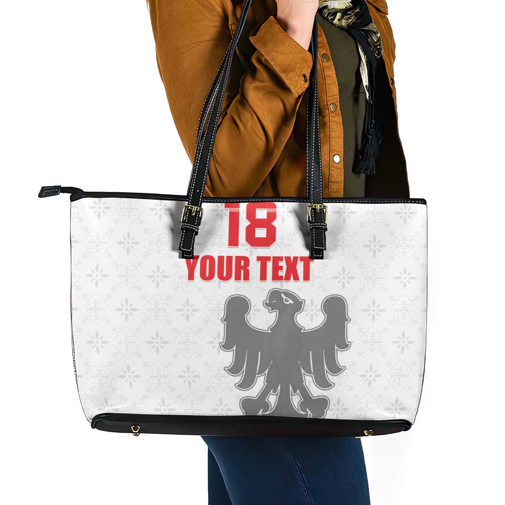 Custom Sicilia Football Leather Tote Bag Animus Tuus Dominus - Wonder Print Shop