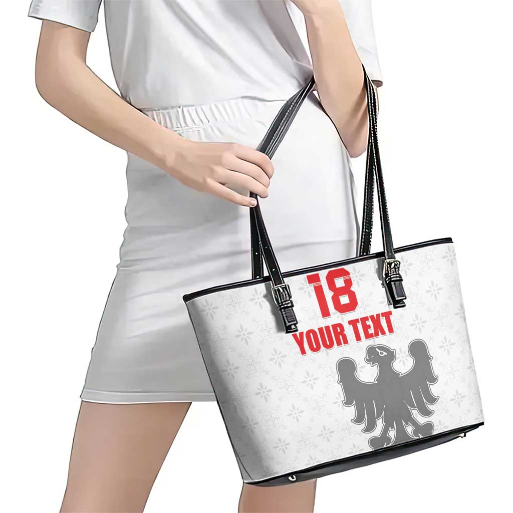 Custom Sicilia Football Leather Tote Bag Animus Tuus Dominus - Wonder Print Shop