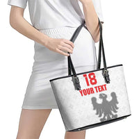 Custom Sicilia Football Leather Tote Bag Animus Tuus Dominus - Wonder Print Shop