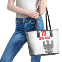 Custom Sicilia Football Leather Tote Bag Animus Tuus Dominus - Wonder Print Shop