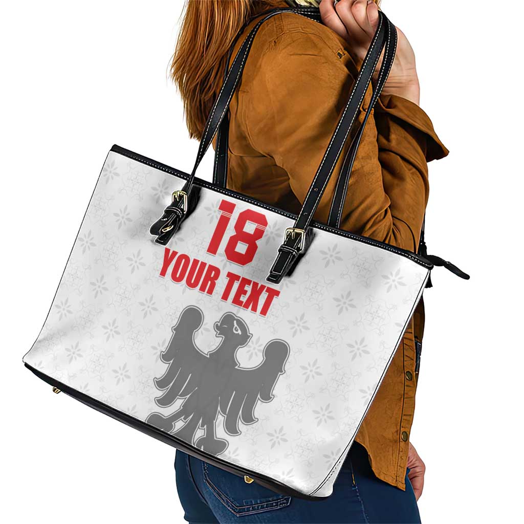 Custom Sicilia Football Leather Tote Bag Animus Tuus Dominus - Wonder Print Shop