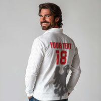 Custom Sicilia Football Long Sleeve Polo Shirt Animus Tuus Dominus - Wonder Print Shop