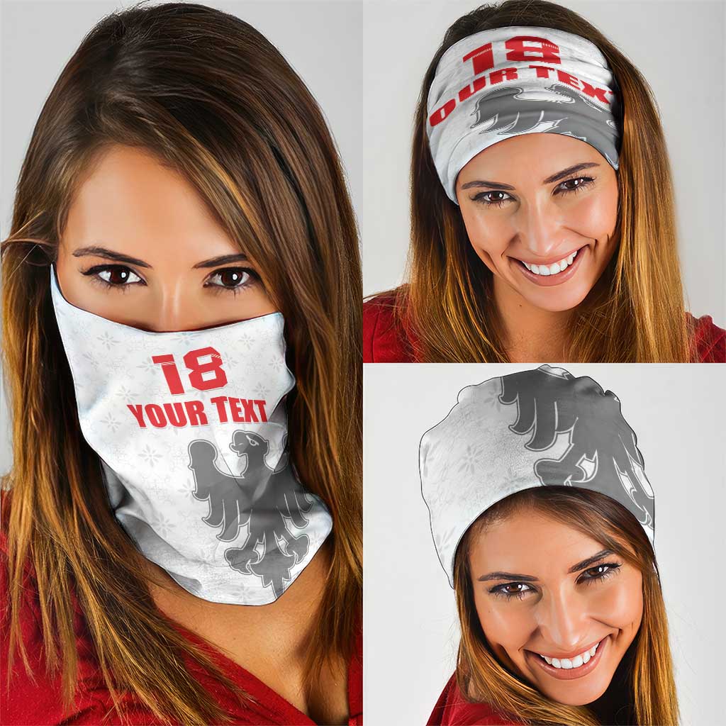 Custom Sicilia Football Neck Gaiter Animus Tuus Dominus - Wonder Print Shop