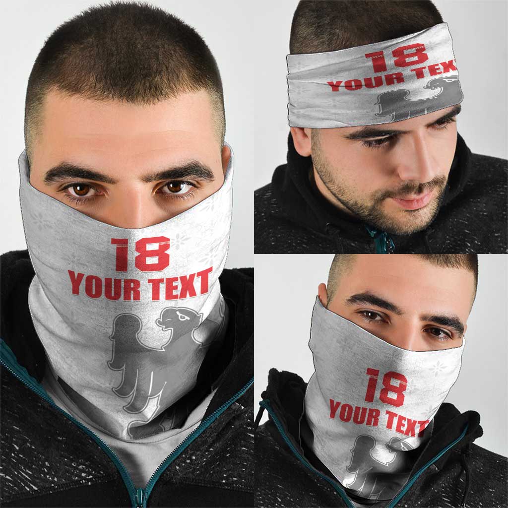 Custom Sicilia Football Neck Gaiter Animus Tuus Dominus - Wonder Print Shop