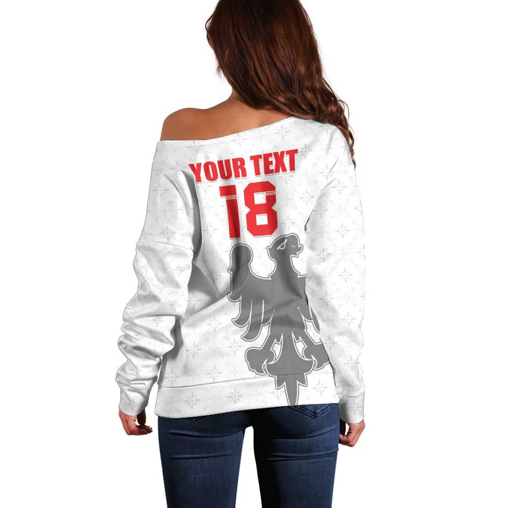 Custom Sicilia Football Off Shoulder Sweater Animus Tuus Dominus - Wonder Print Shop
