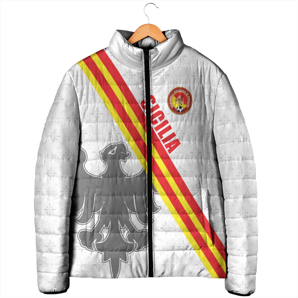 Custom Sicilia Football Padded Jacket Animus Tuus Dominus - Wonder Print Shop