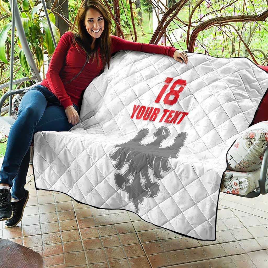 Custom Sicilia Football Quilt Animus Tuus Dominus - Wonder Print Shop