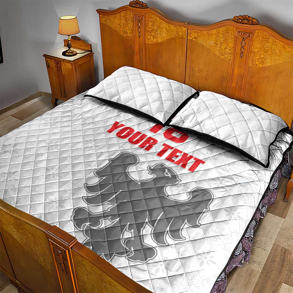 Custom Sicilia Football Quilt Bed Set Animus Tuus Dominus - Wonder Print Shop