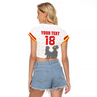 Custom Sicilia Football Raglan Cropped T Shirt Animus Tuus Dominus - Wonder Print Shop