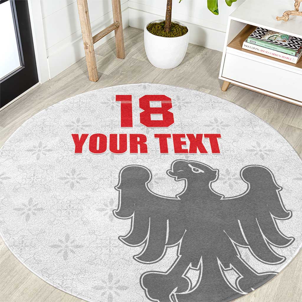 Custom Sicilia Football Round Carpet Animus Tuus Dominus - Wonder Print Shop