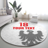 Custom Sicilia Football Round Carpet Animus Tuus Dominus - Wonder Print Shop