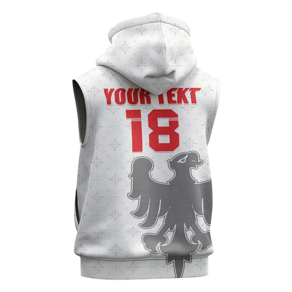 Custom Sicilia Football Sleeveless Hoodie Animus Tuus Dominus - Wonder Print Shop