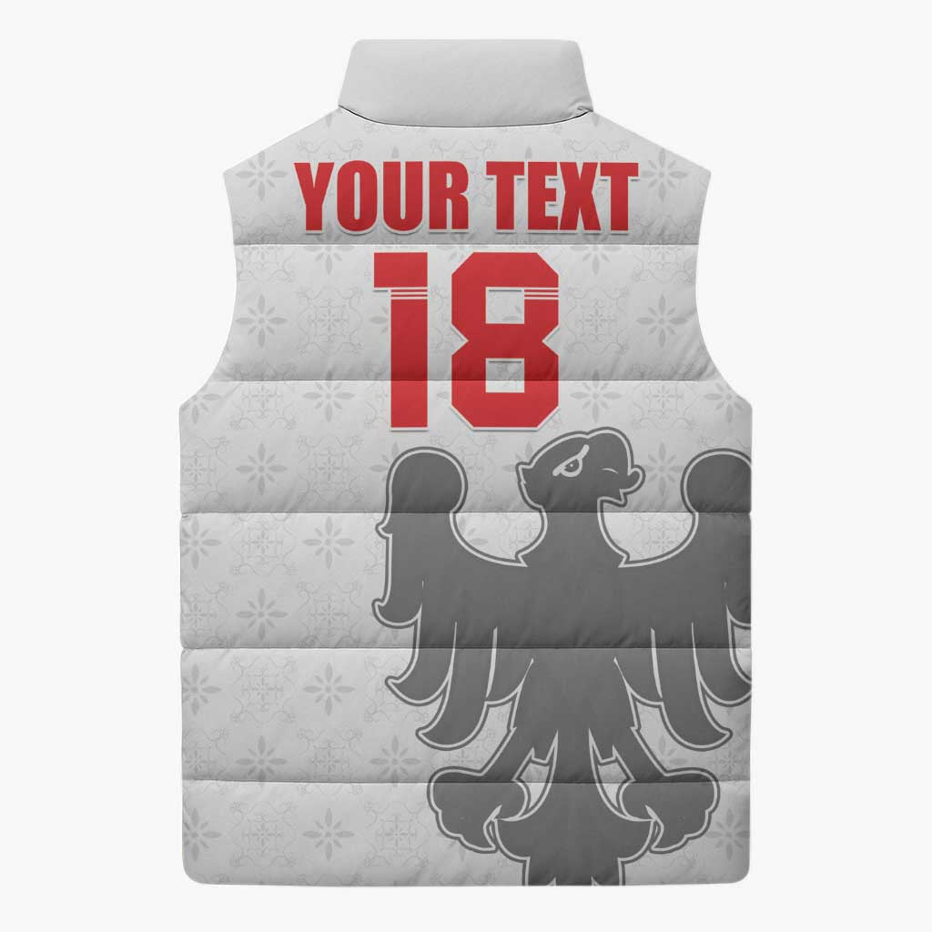 Custom Sicilia Football Sleeveless Puffer Jacket Animus Tuus Dominus - Wonder Print Shop