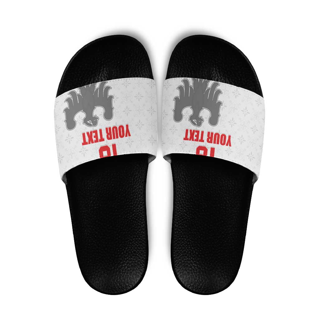Custom Sicilia Football Slide Sandals Animus Tuus Dominus - Wonder Print Shop