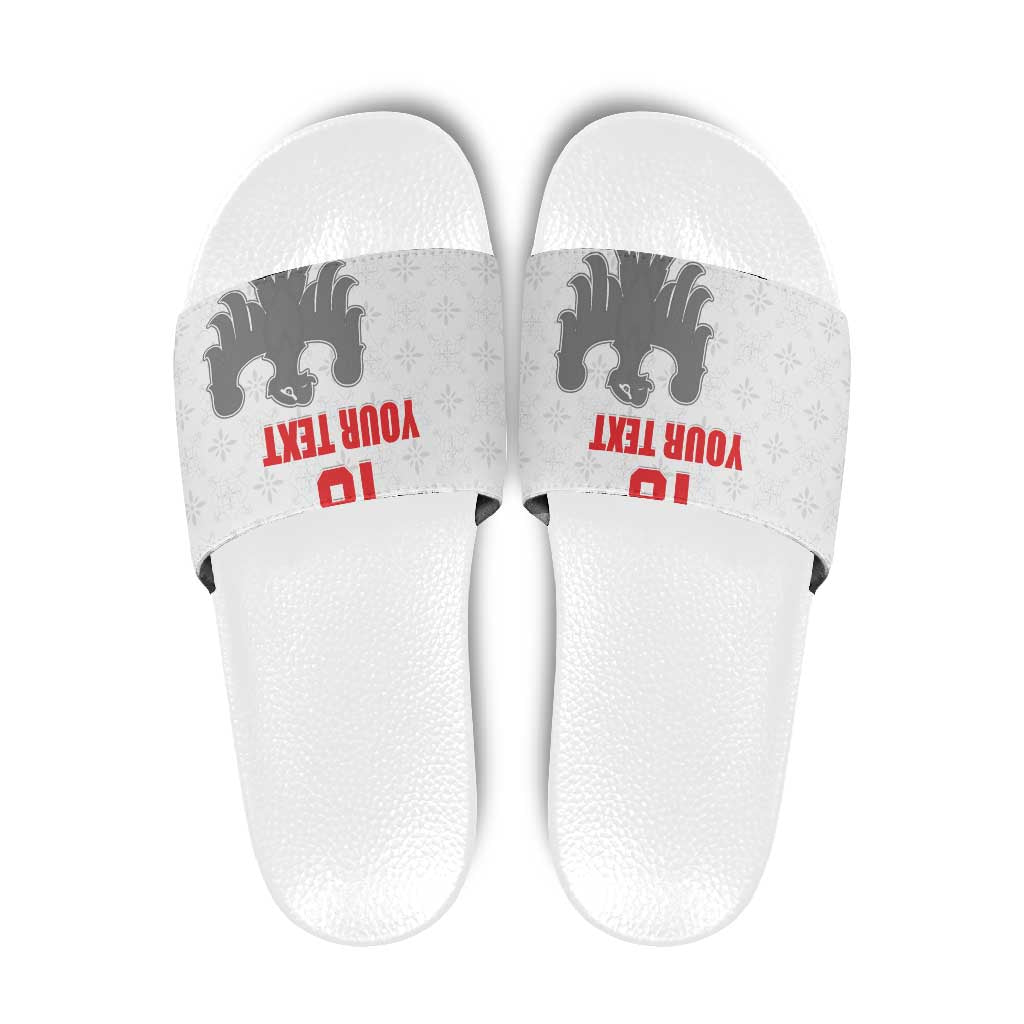 Custom Sicilia Football Slide Sandals Animus Tuus Dominus - Wonder Print Shop