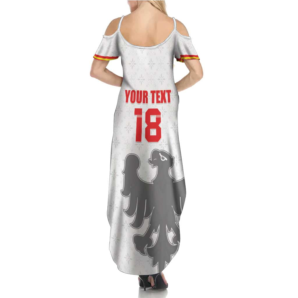 Custom Sicilia Football Summer Maxi Dress Animus Tuus Dominus - Wonder Print Shop