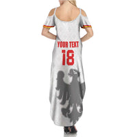 Custom Sicilia Football Summer Maxi Dress Animus Tuus Dominus - Wonder Print Shop
