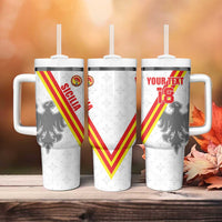 Custom Sicilia Football Tumbler With Handle Animus Tuus Dominus - Wonder Print Shop