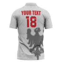 Custom Sicilia Football Zipper Polo Shirt Animus Tuus Dominus - Wonder Print Shop