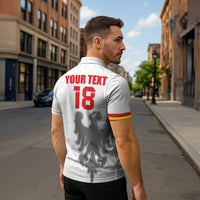 Custom Sicilia Football Zipper Polo Shirt Animus Tuus Dominus - Wonder Print Shop