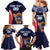 Custom USA Rugby Family Matching Mermaid Dress and Hawaiian Shirt American Eagle With USA Flags - Wonder Print Shop