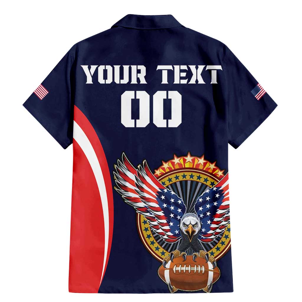 Custom USA Rugby Family Matching Mermaid Dress and Hawaiian Shirt American Eagle With USA Flags - Wonder Print Shop