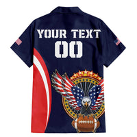 Custom USA Rugby Family Matching Mermaid Dress and Hawaiian Shirt American Eagle With USA Flags - Wonder Print Shop