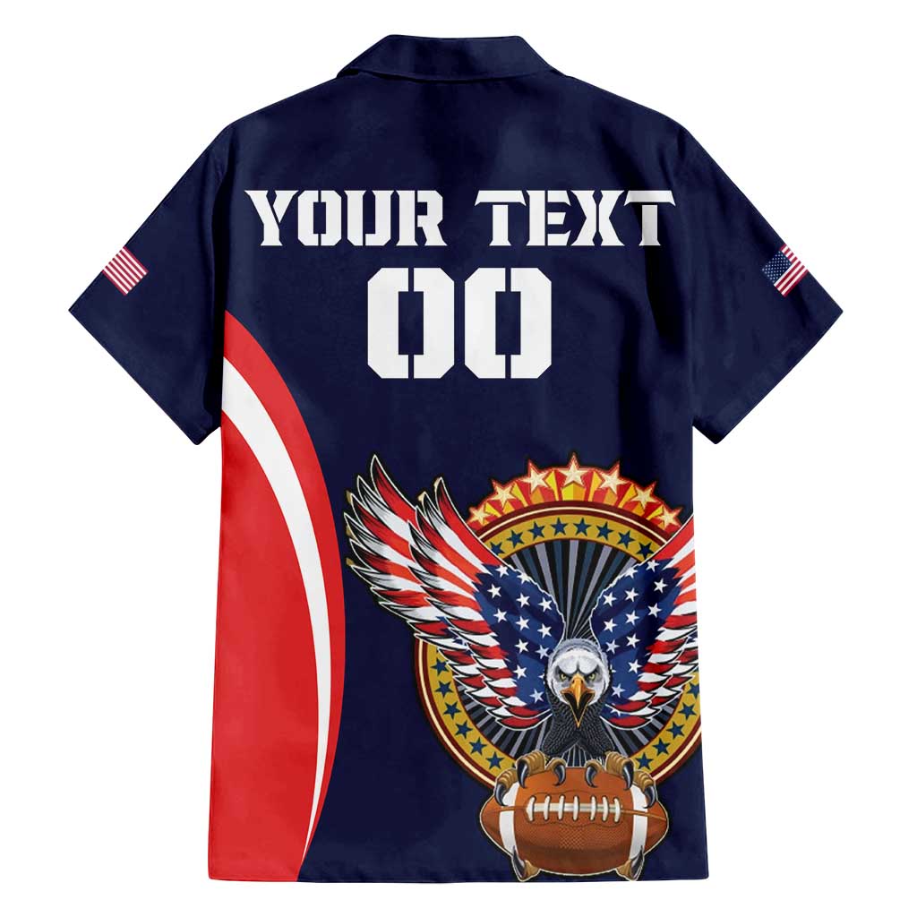 Custom USA Rugby Family Matching Summer Maxi Dress and Hawaiian Shirt American Eagle With USA Flags - Wonder Print Shop