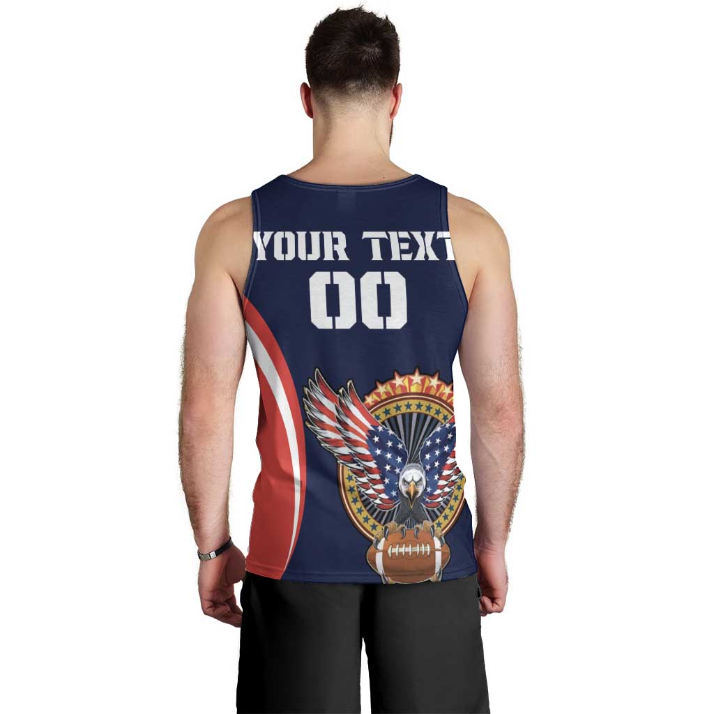 Custom USA Rugby Men Tank Top American Eagle With USA Flags - Wonder Print Shop