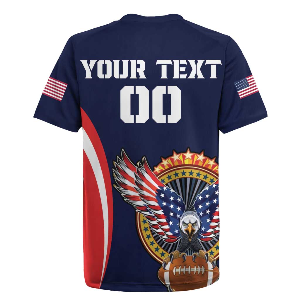 Custom USA Rugby Rugby Jersey American Eagle With USA Flags - Wonder Print Shop
