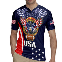 Custom USA Rugby Rugby Jersey American Eagle With USA Flags - Wonder Print Shop