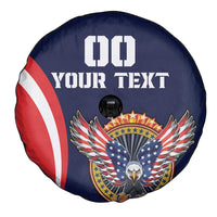 Custom USA Rugby Spare Tire Cover American Eagle With USA Flags - Wonder Print Shop