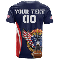 Custom USA Rugby T Shirt American Eagle With USA Flags - Wonder Print Shop