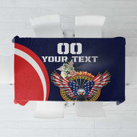 Custom USA Rugby Tablecloth American Eagle With USA Flags - Wonder Print Shop