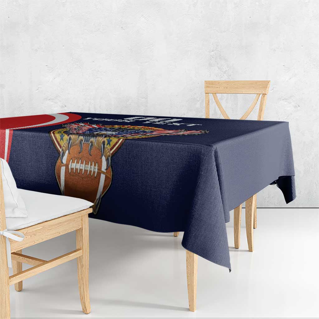 Custom USA Rugby Tablecloth American Eagle With USA Flags - Wonder Print Shop