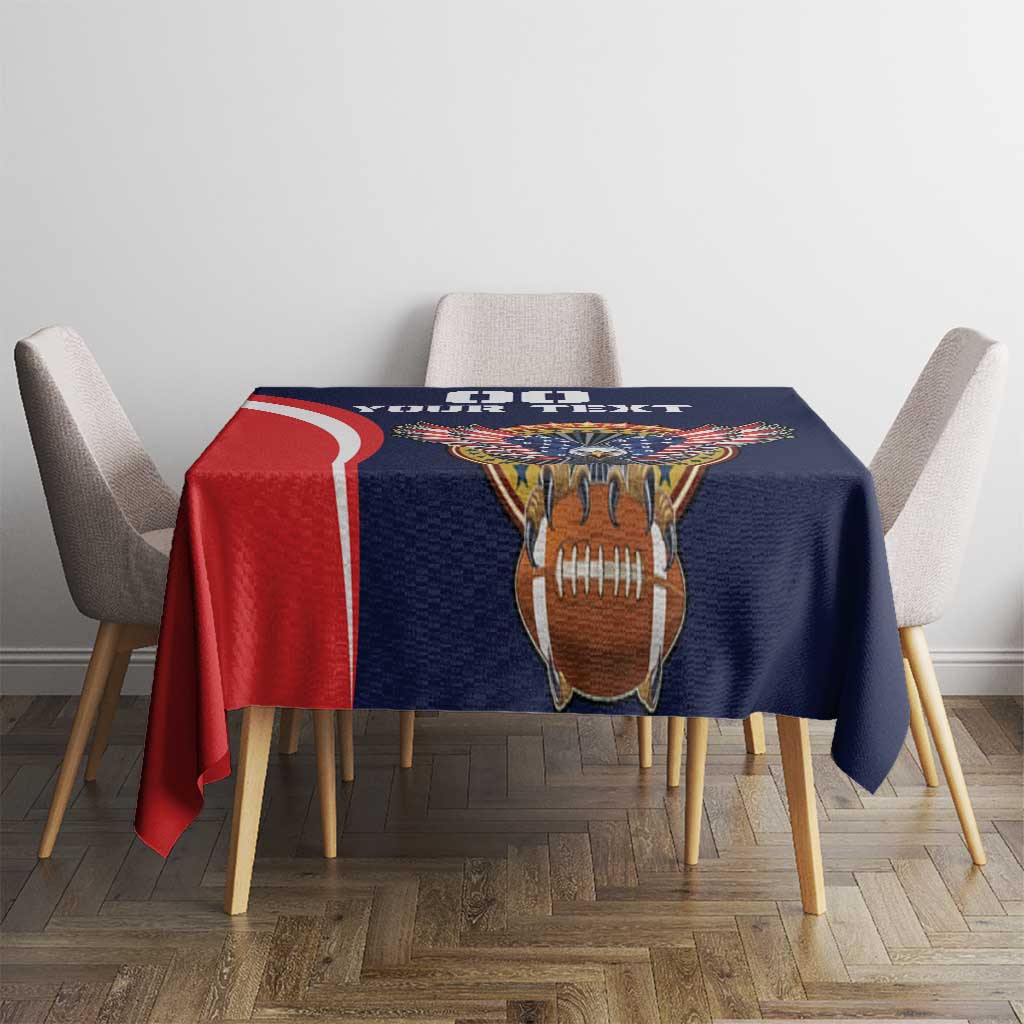 Custom USA Rugby Tablecloth American Eagle With USA Flags - Wonder Print Shop