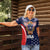 Custom USA Rugby Women Polo Shirt American Eagle With USA Flags - Wonder Print Shop