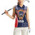 Custom USA Rugby Women Sleeveless Polo Shirt American Eagle With USA Flags - Wonder Print Shop