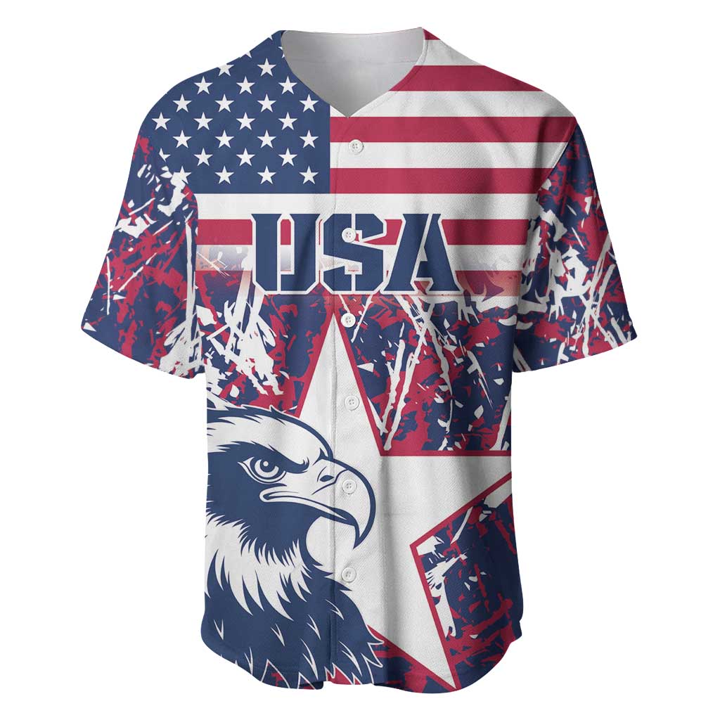 Custom USA Rugby Baseball Jersey Pacific Go Eagles 2024 - Wonder Print Shop
